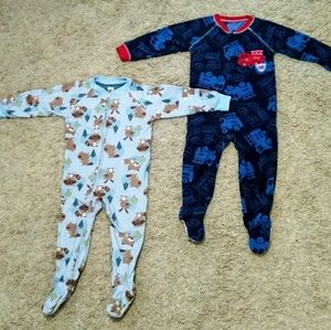 Carter's Boys 2T Fleece Footie Pajamas